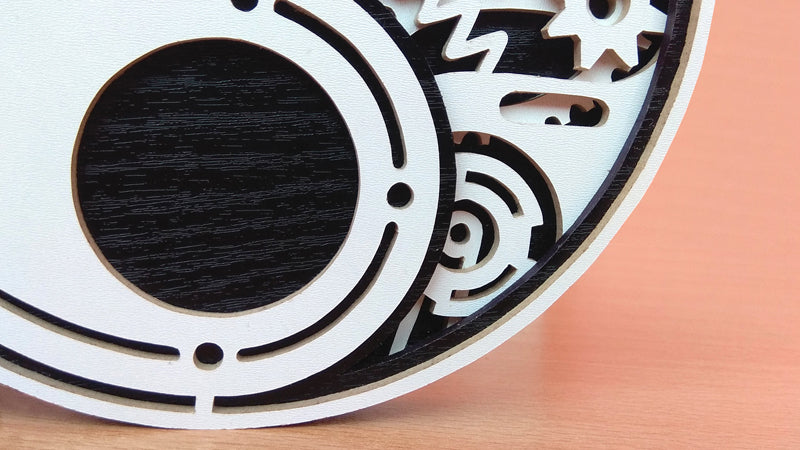 C079-Mechanical Yin Yang Layered Scroll Saw Pattern - Alex Fox Patterns