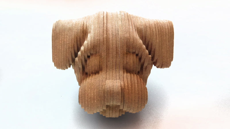 C081-Dog Scroll Saw Pattern - Alex Fox Patterns