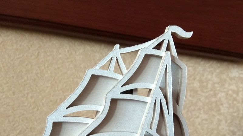C082-Ship Layered Scroll Saw Pattern - Alex Fox Patterns