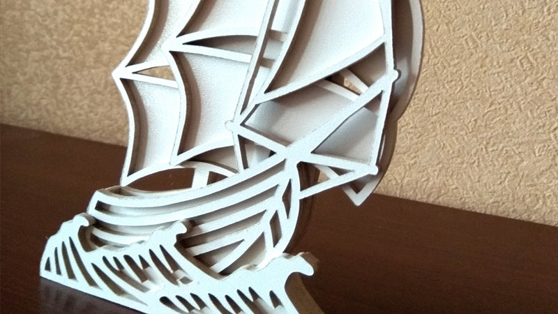C082-Ship Layered Scroll Saw Pattern - Alex Fox Patterns