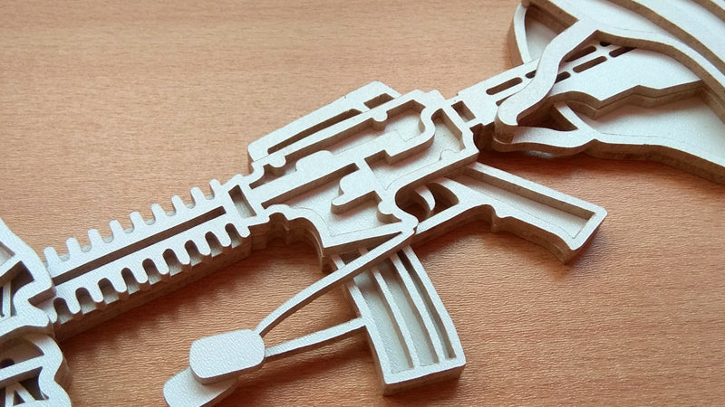 C084-Battlefield Cross Layered Scroll Saw Pattern - Alex Fox Patterns