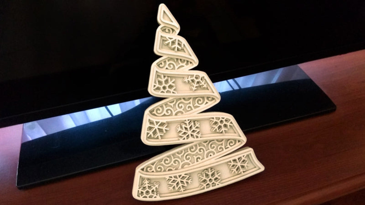 C086-Christmas Tree Layered Scroll Saw Pattern - Alex Fox Patterns