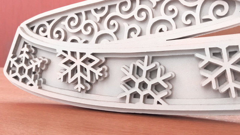 C086-Christmas Tree Layered Scroll Saw Pattern - Alex Fox Patterns