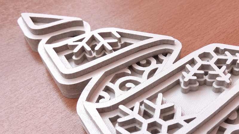 C086-Christmas Tree Layered Scroll Saw Pattern - Alex Fox Patterns