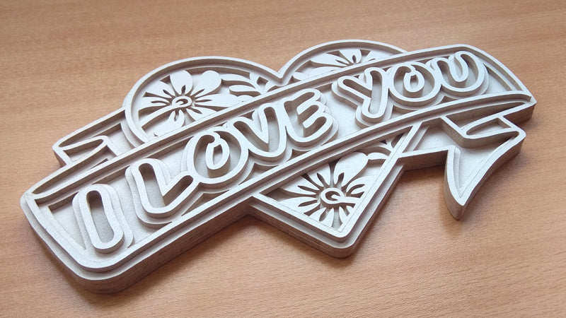 C087-Heart I Love You Layered Scroll Saw Pattern - Alex Fox Patterns