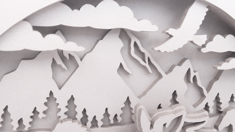 C089-Horse Layered Scroll Saw Pattern - Alex Fox Patterns