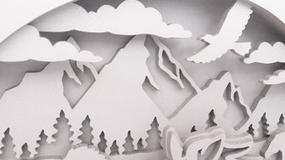 C089-Horse Layered Scroll Saw Pattern - Alex Fox Patterns
