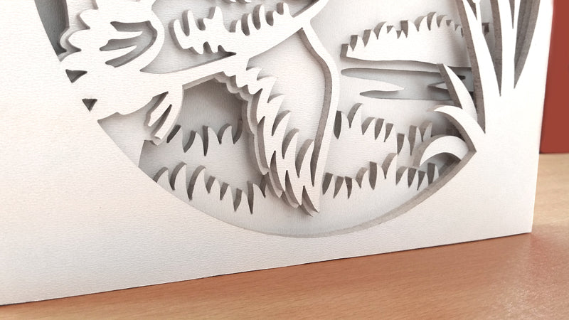 C080-Duck Layered Scroll Saw Pattern - Alex Fox Patterns