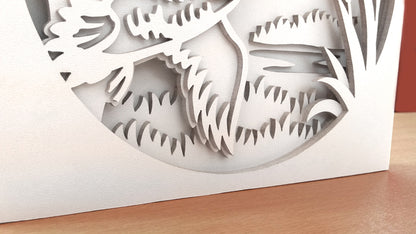 C080-Duck Layered Scroll Saw Pattern - Alex Fox Patterns