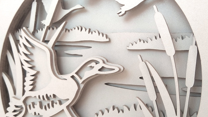 C080-Duck Layered Scroll Saw Pattern - Alex Fox Patterns
