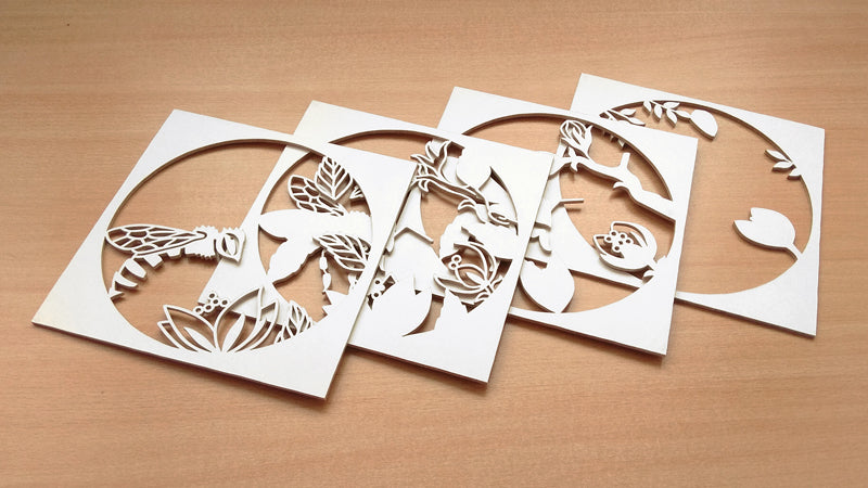 C091-Bee Layered Scroll Saw Pattern - Alex Fox Patterns