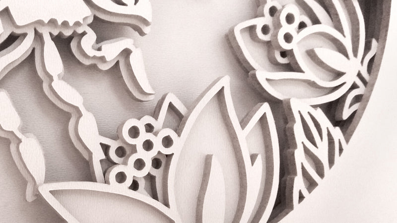 C091-Bee Layered Scroll Saw Pattern - Alex Fox Patterns