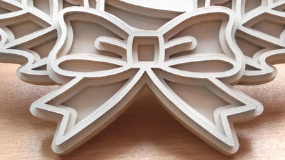 C093-Christmas Candle Layered Scroll Saw Pattern - Alex Fox Patterns