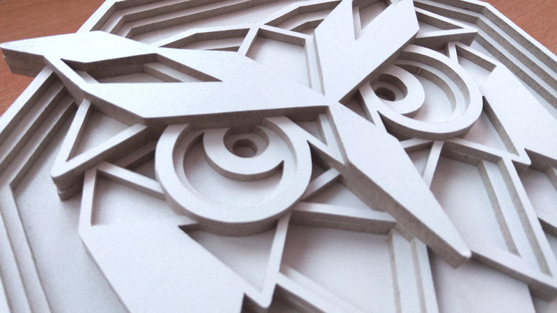 C095-Owl Layered Scroll Saw Pattern - Alex Fox Patterns