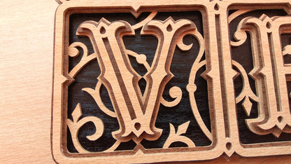 C099-Love Layered Scroll Saw Pattern - Alex Fox Patterns
