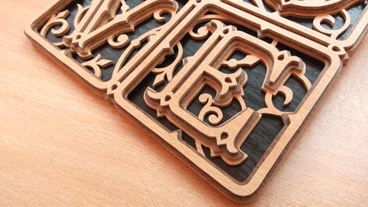 C099-Love Layered Scroll Saw Pattern - Alex Fox Patterns