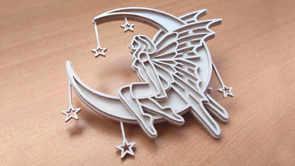 C100-Fairy Layered Scroll Saw Pattern - Alex Fox Patterns