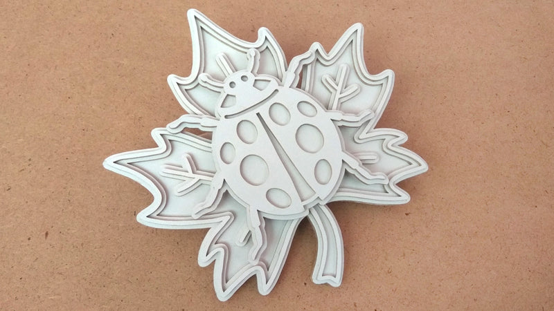 C102-Ladybug Layered Scroll Saw Pattern - Alex Fox Patterns