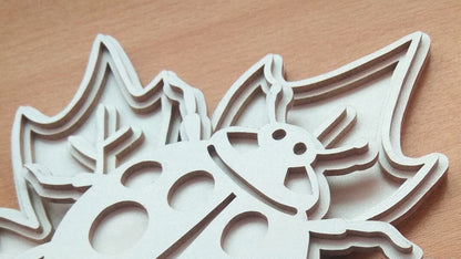C102-Ladybug Layered Scroll Saw Pattern - Alex Fox Patterns