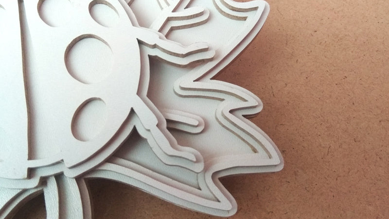 C102-Ladybug Layered Scroll Saw Pattern - Alex Fox Patterns