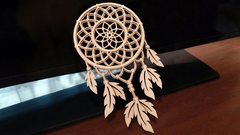 C103-Dreamcatcher Layered Scroll Saw Pattern - Alex Fox Patterns