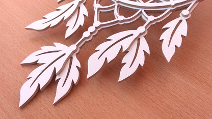 C103-Dreamcatcher Layered Scroll Saw Pattern - Alex Fox Patterns