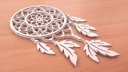C103-Dreamcatcher Layered Scroll Saw Pattern - Alex Fox Patterns
