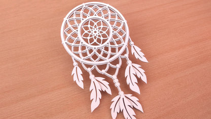 C103-Dreamcatcher Layered Scroll Saw Pattern - Alex Fox Patterns