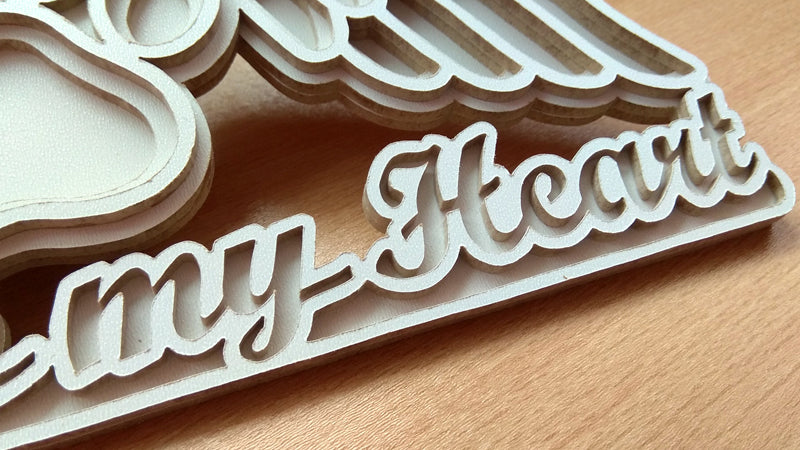C104-Paw Layered Scroll Saw Pattern - Alex Fox Patterns