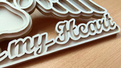 C104-Paw Layered Scroll Saw Pattern - Alex Fox Patterns