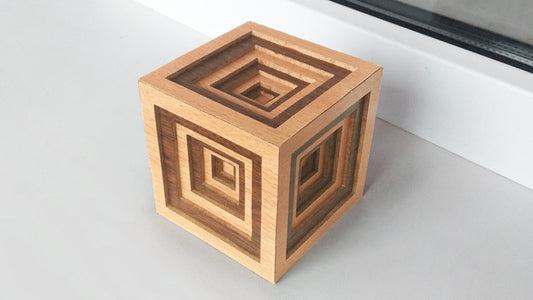 C105-Cube Scroll Saw Pattern - Alex Fox Patterns