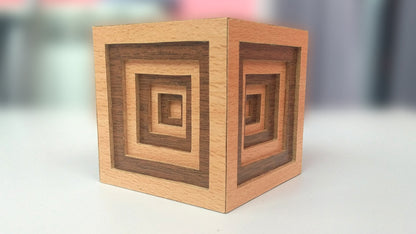 C105-Cube Scroll Saw Pattern - Alex Fox Patterns