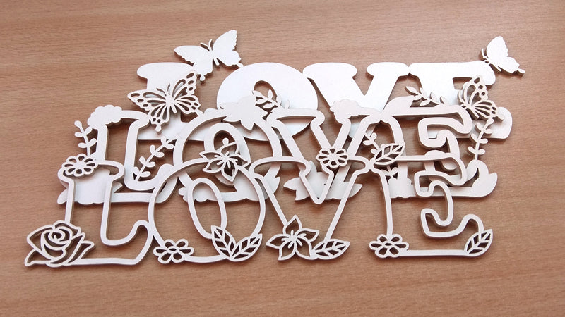 C107-Love Layered Scroll Saw Pattern - Alex Fox Patterns