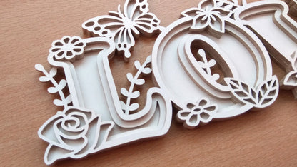 C107-Love Layered Scroll Saw Pattern - Alex Fox Patterns