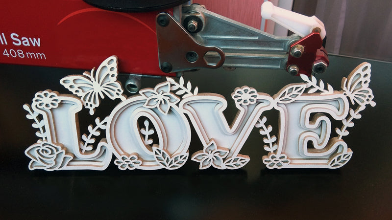 C107-Love Layered Scroll Saw Pattern - Alex Fox Patterns