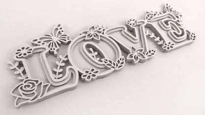 C107-Love Layered Scroll Saw Pattern - Alex Fox Patterns