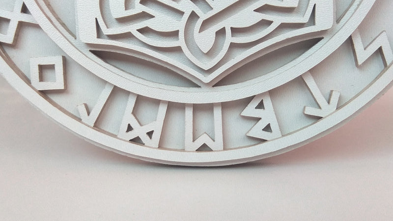 C109-Thor Hammer Layered Scroll Saw Pattern - Alex Fox Patterns