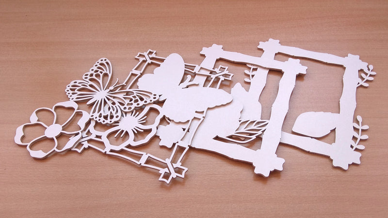 C110-Butterfly Layered Scroll Saw Pattern - Alex Fox Patterns
