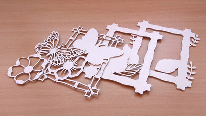 C110-Butterfly Layered Scroll Saw Pattern - Alex Fox Patterns