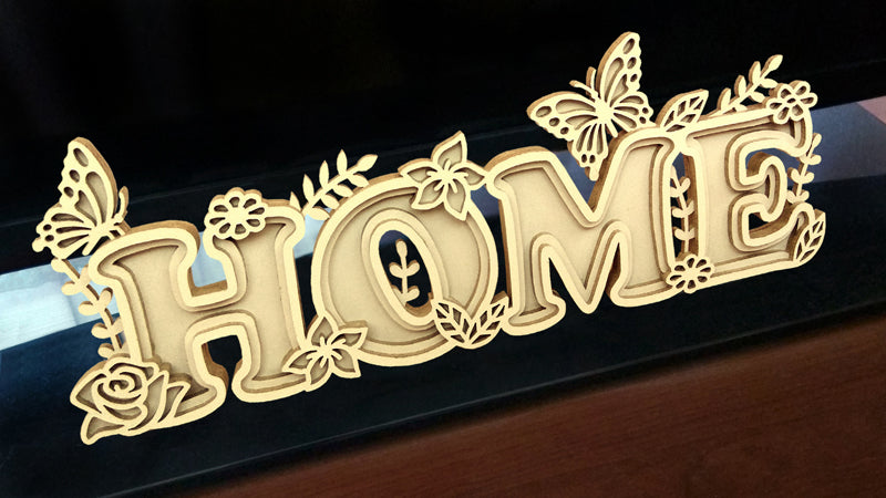 C111-Home Layered Scroll Saw Pattern - Alex Fox Patterns