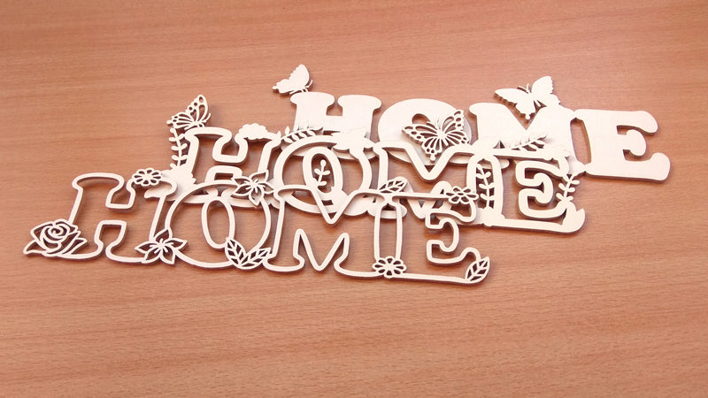 C111-Home Layered Scroll Saw Pattern - Alex Fox Patterns