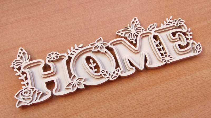 C111-Home Layered Scroll Saw Pattern - Alex Fox Patterns