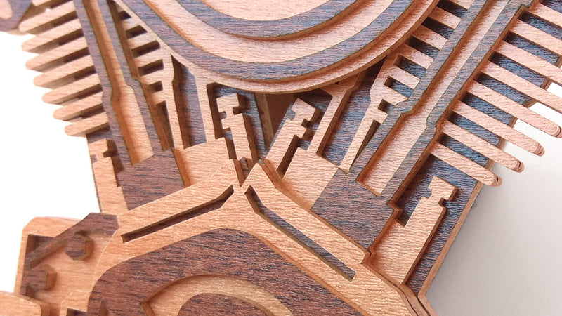 C113-Engine Layered Scroll Saw Pattern - Alex Fox Patterns