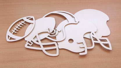 C115-Football Layered Scroll Saw Pattern - Alex Fox Patterns