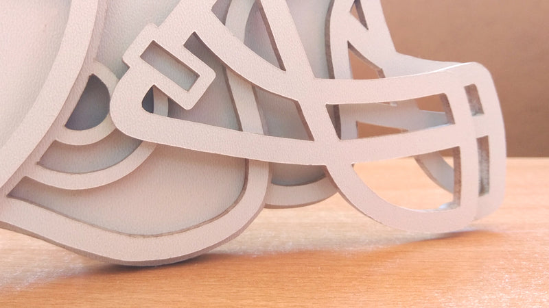 C115-Football Layered Scroll Saw Pattern - Alex Fox Patterns