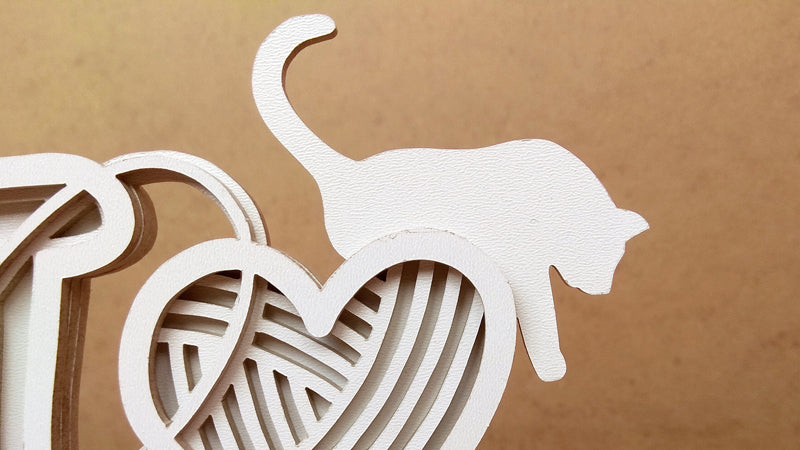 C117-Cats Layered Scroll Saw Pattern - Alex Fox Patterns