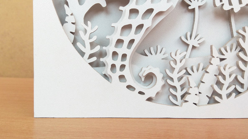 C119-Seahorse Layered Scroll Saw Pattern - Alex Fox Patterns