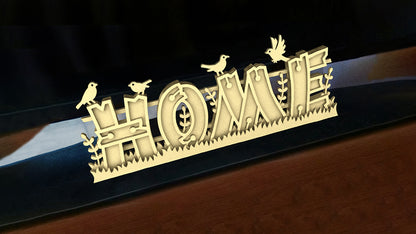 C120-Home Layered Scroll Saw Pattern - Alex Fox Patterns