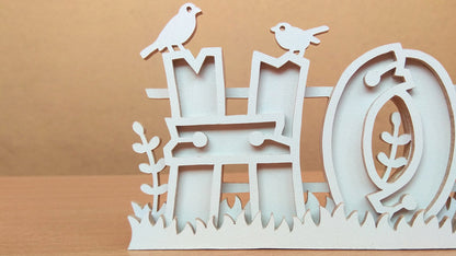 C120-Home Layered Scroll Saw Pattern - Alex Fox Patterns