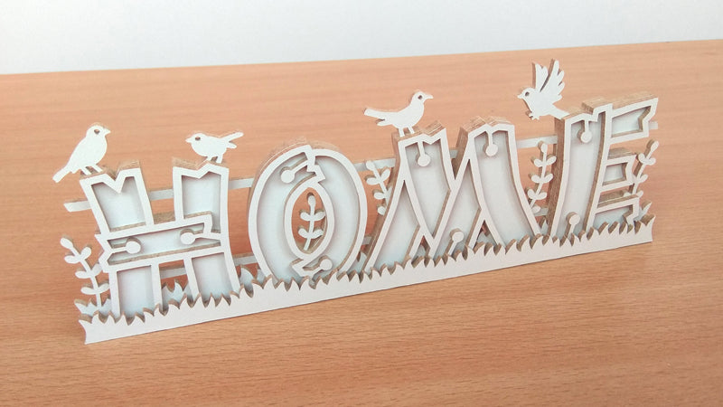 C120-Home Layered Scroll Saw Pattern - Alex Fox Patterns